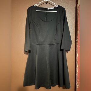 JustFab Elegant Black Long Sleeve Dress size xl
